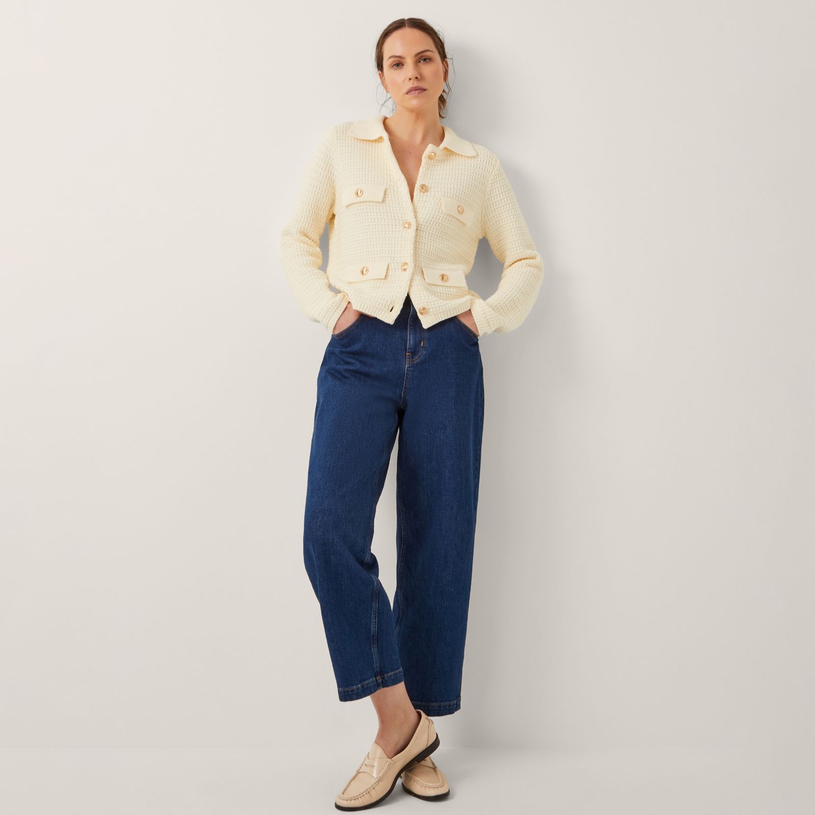 Monsoon Coby Collar Cardigan