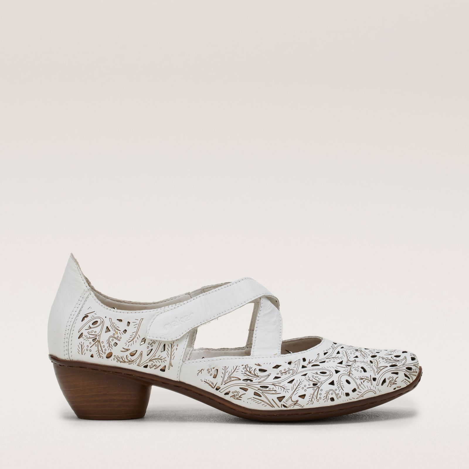 Rieker Leather Heel Shoe