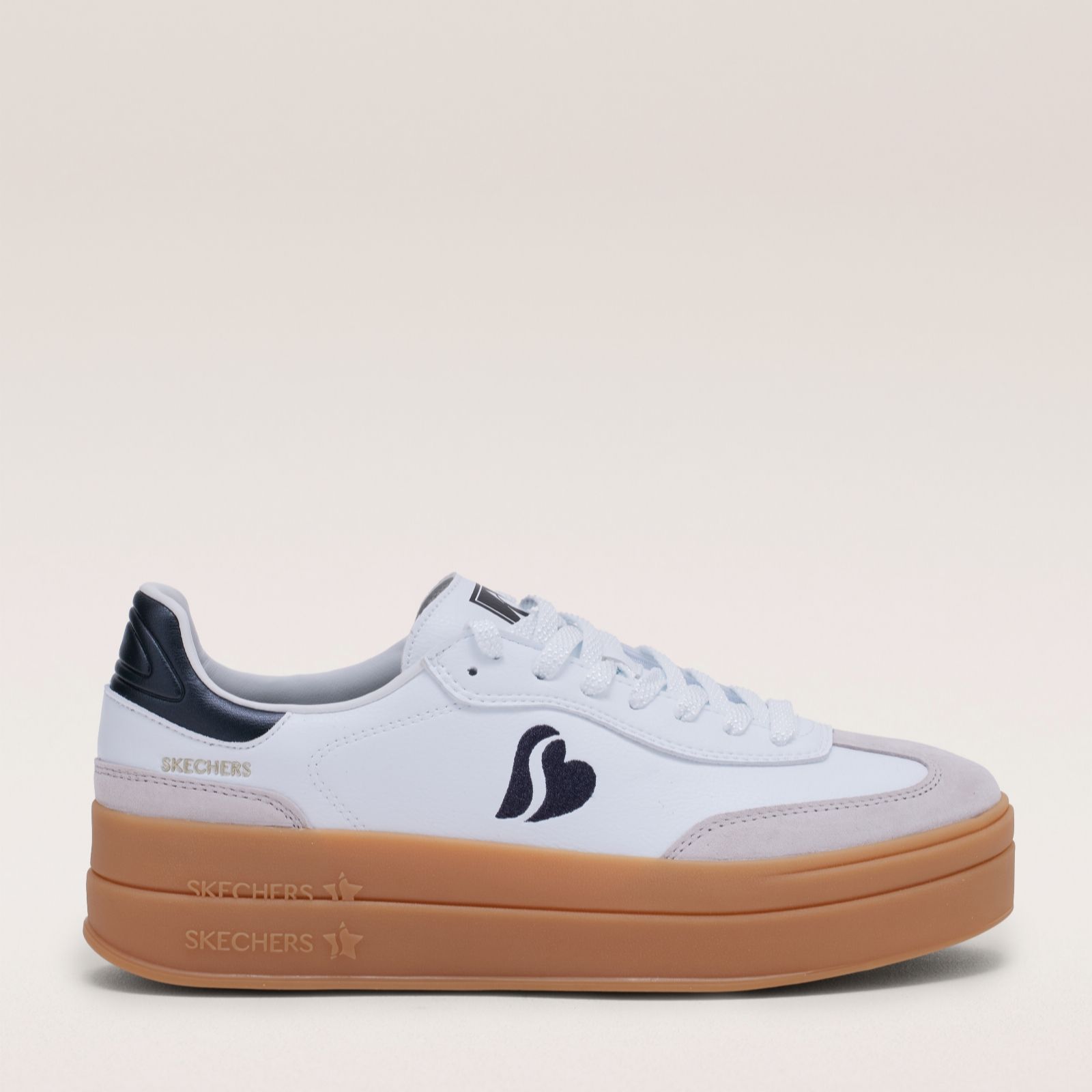 Outlet Skechers Academy Hi Stacked Hearts Trainers