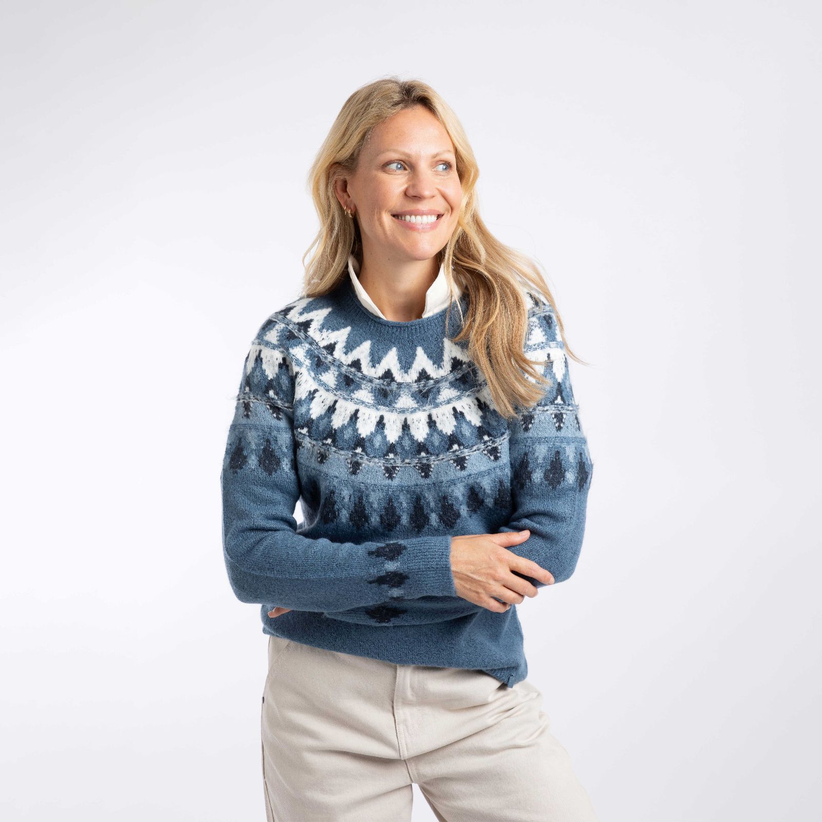 Weird Fish Lowell Fair Isle Jumper
