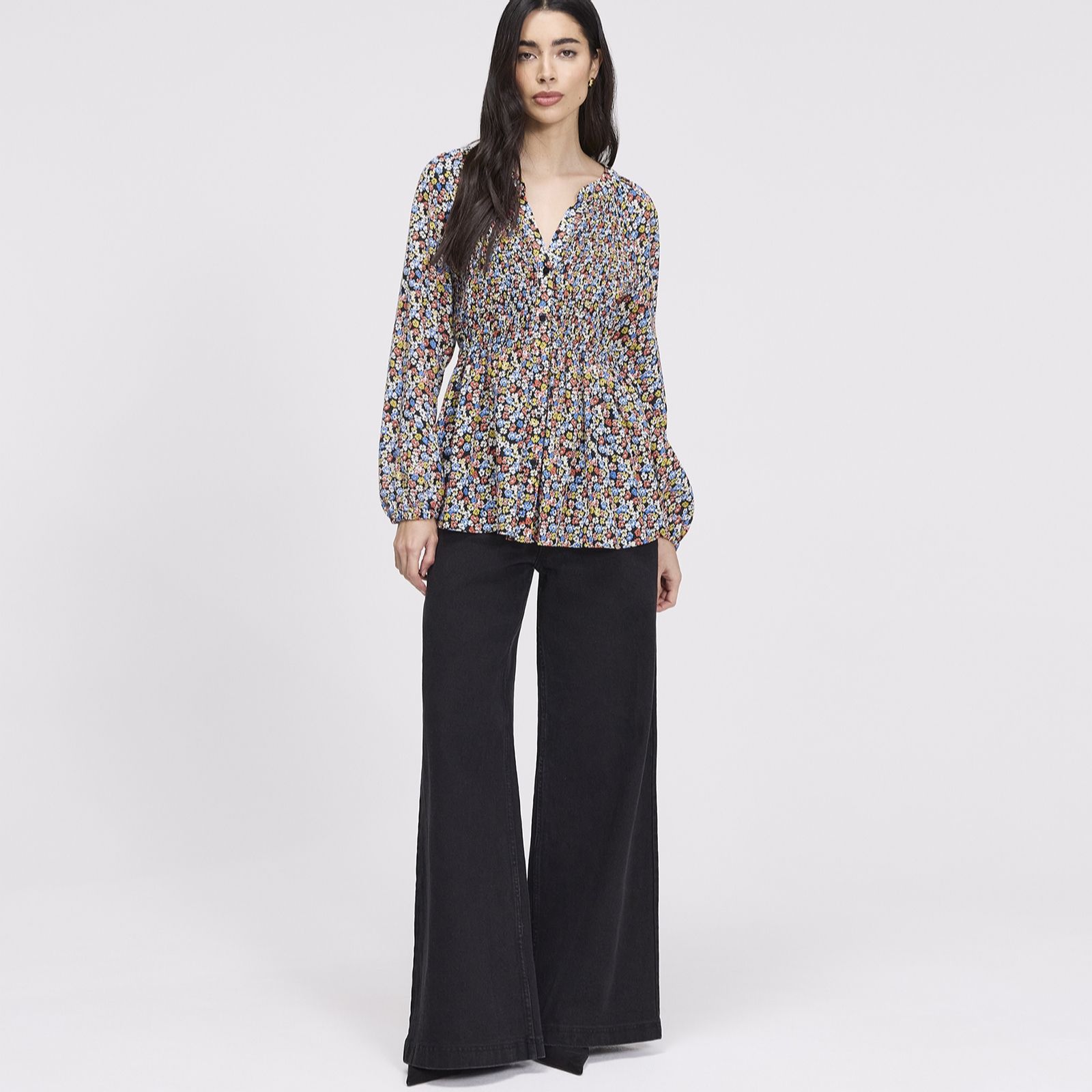 Finery Lonfon Martha Printed Floral Blouse