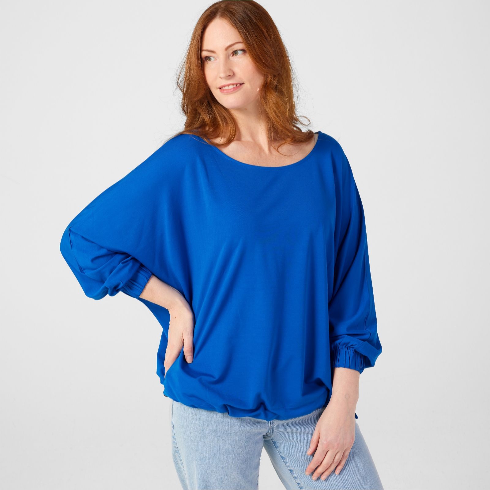 Malissa J Jersey Top with Draw in Hemline - QVC UK