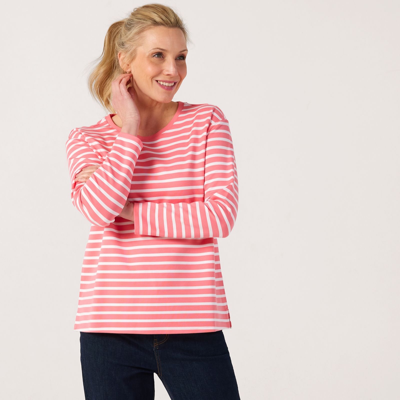 Ruth Langsford Stripe Long Sleeve Top