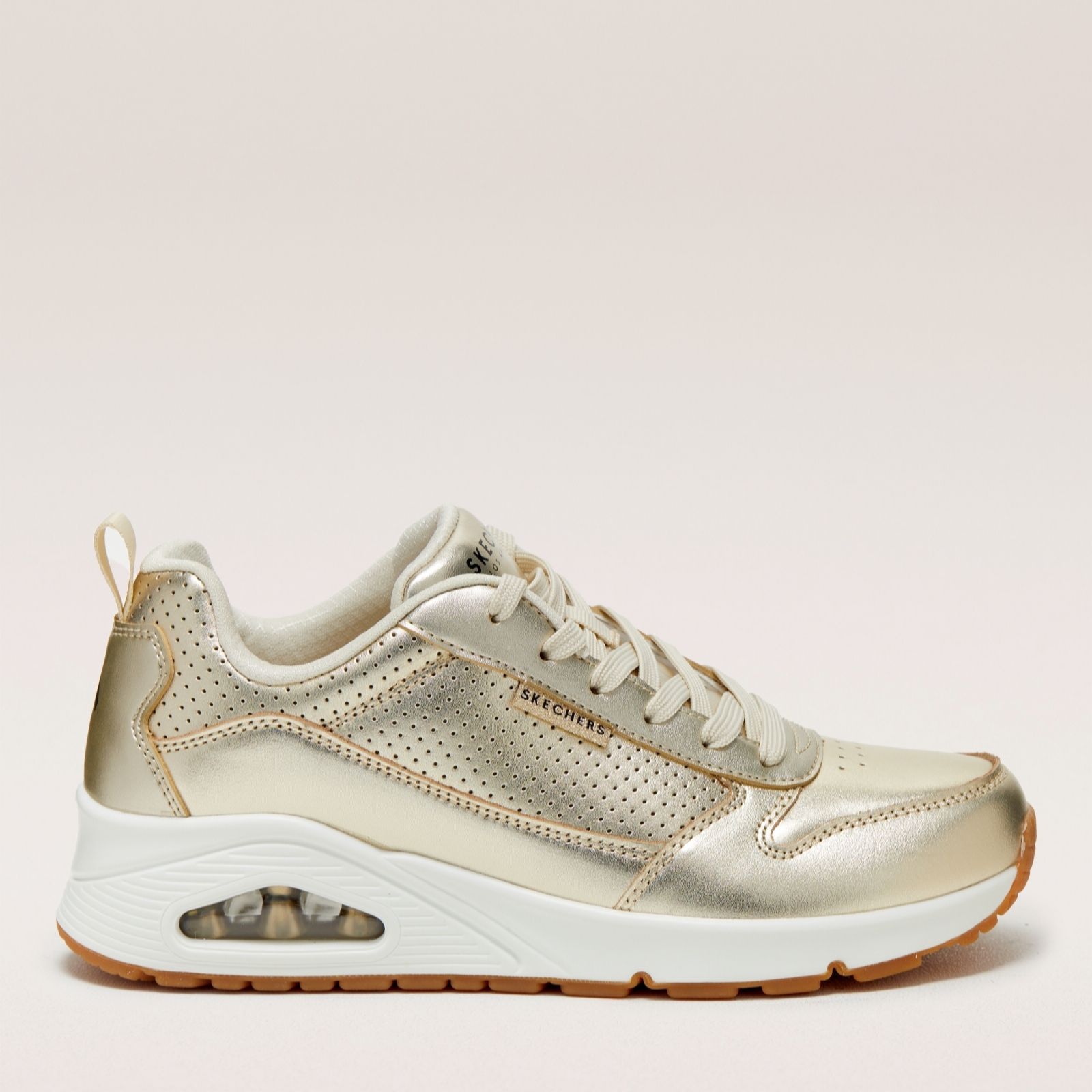 Outlet Skechers Uno Metallixs Lace Up Trainer