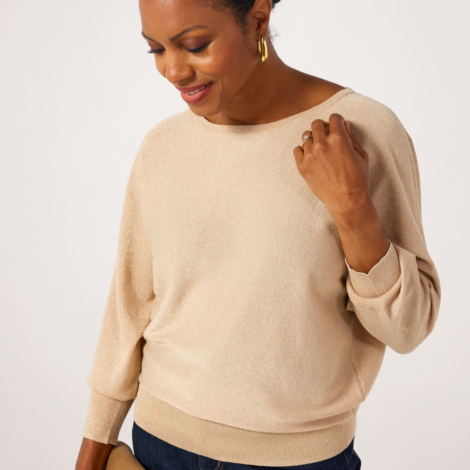 Ruth Langsford Shimmer Batwing Jumper