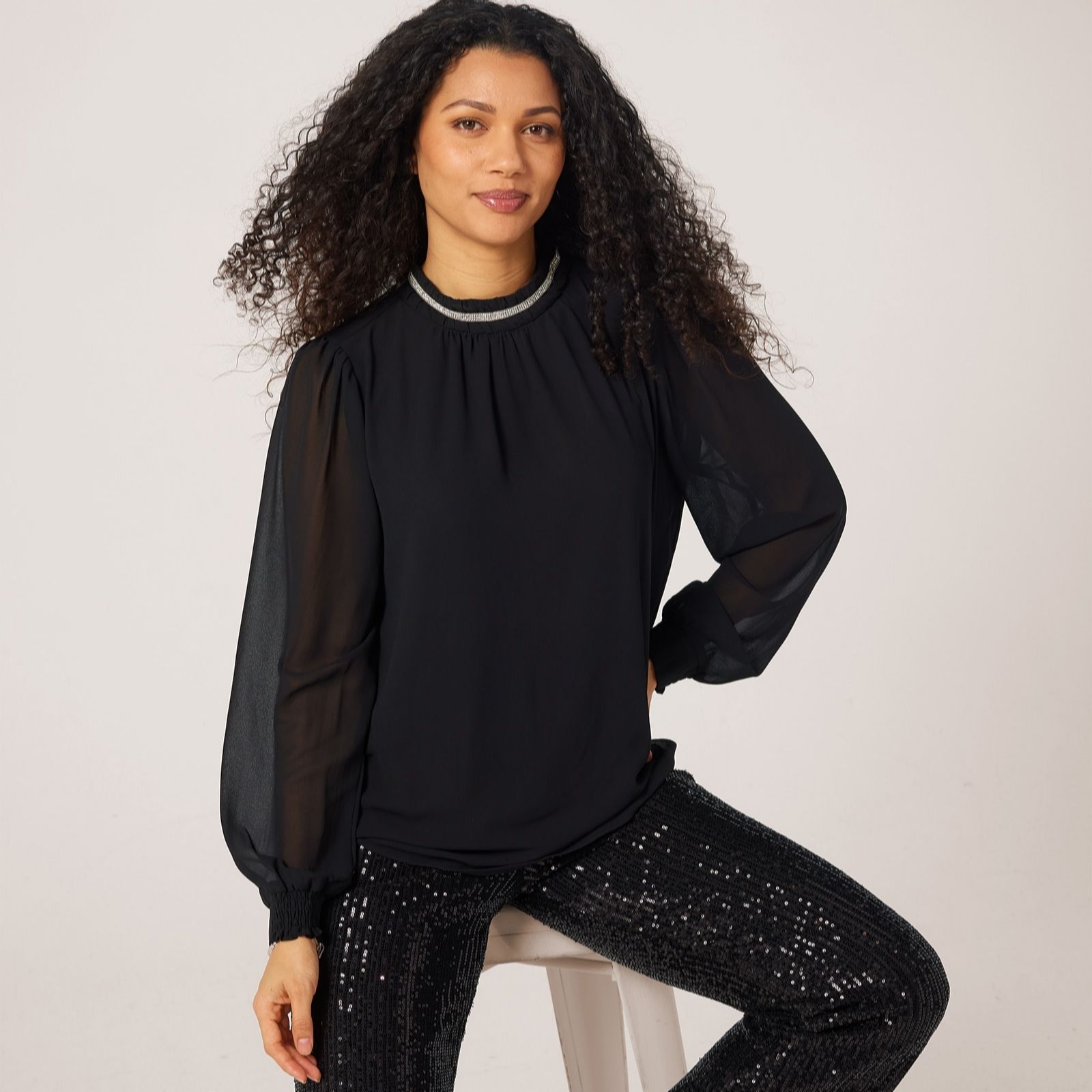 Izabel London Embelised Collar Blouse