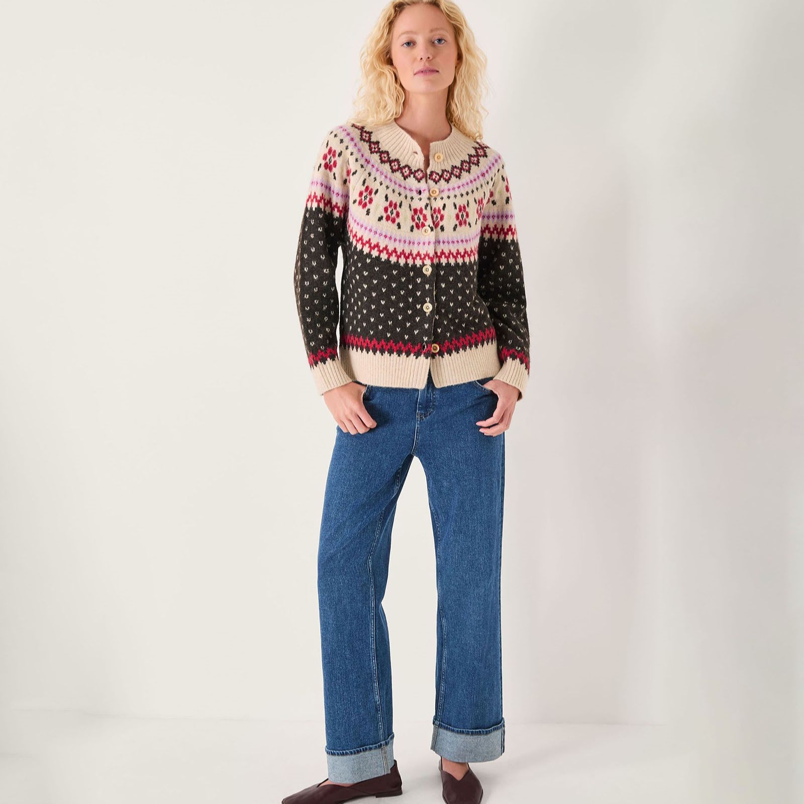 Monsoon Feliz Fairisle Cardigan
