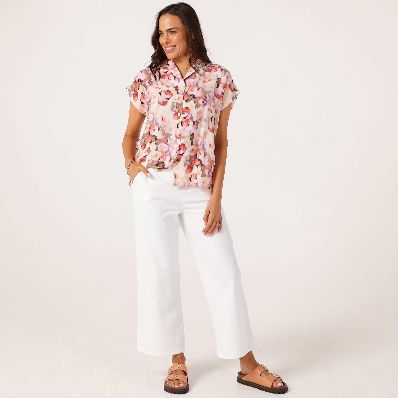 Kim & Co Deluxe Denim Knit Vivian Straight Ankle Standard Trousers