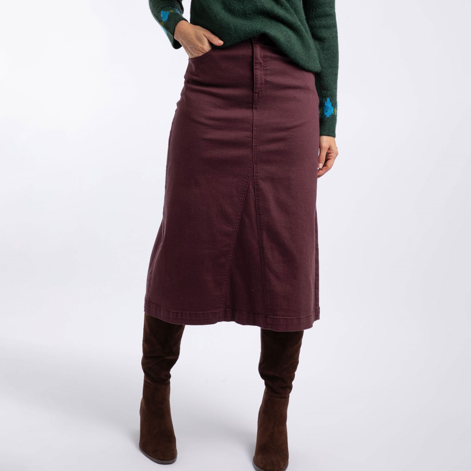 Weird Fish Juda Denim Skirt