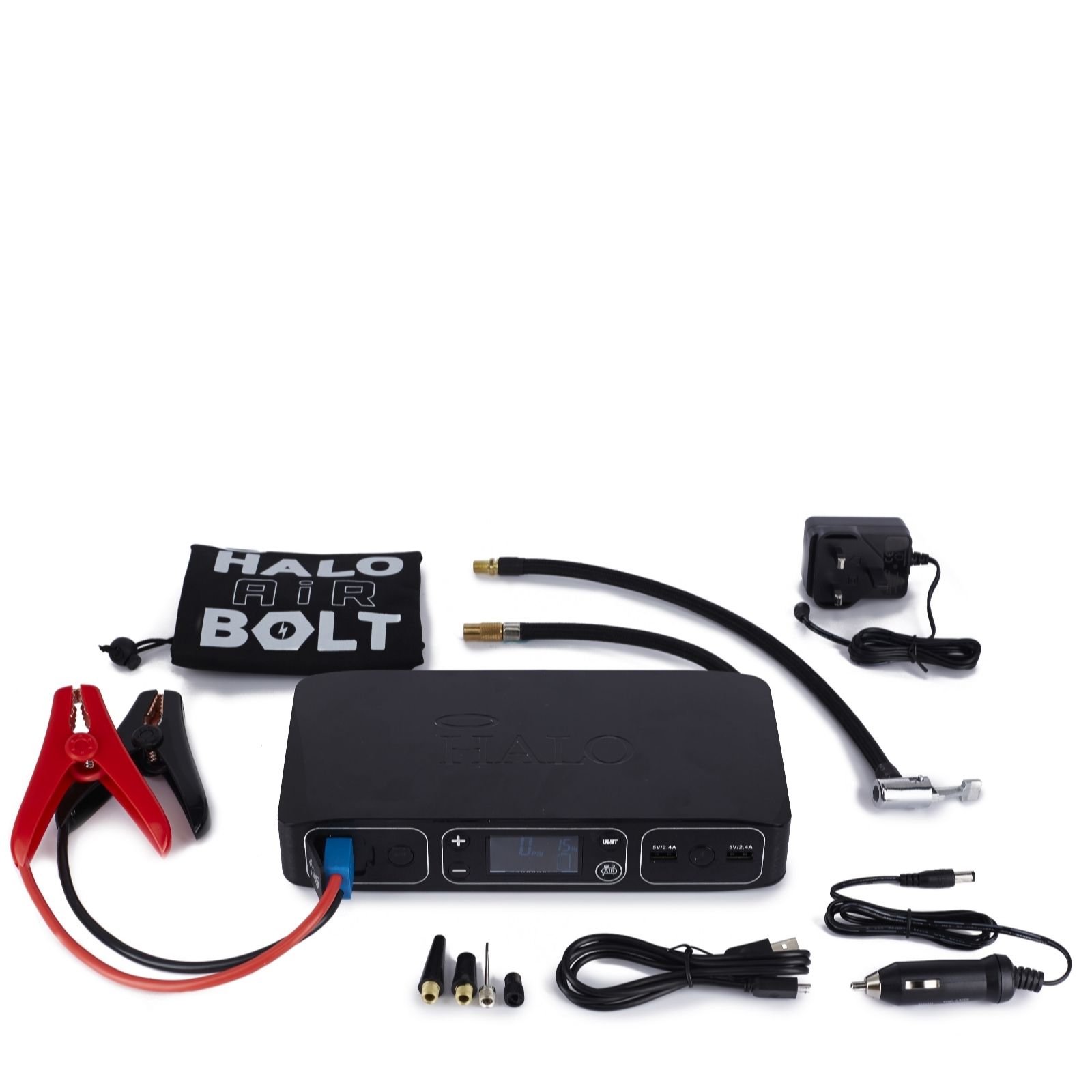 Halo Bolt Air 58830 Portable Charger With Car Jump Starter Tyre Pump Qvc Uk