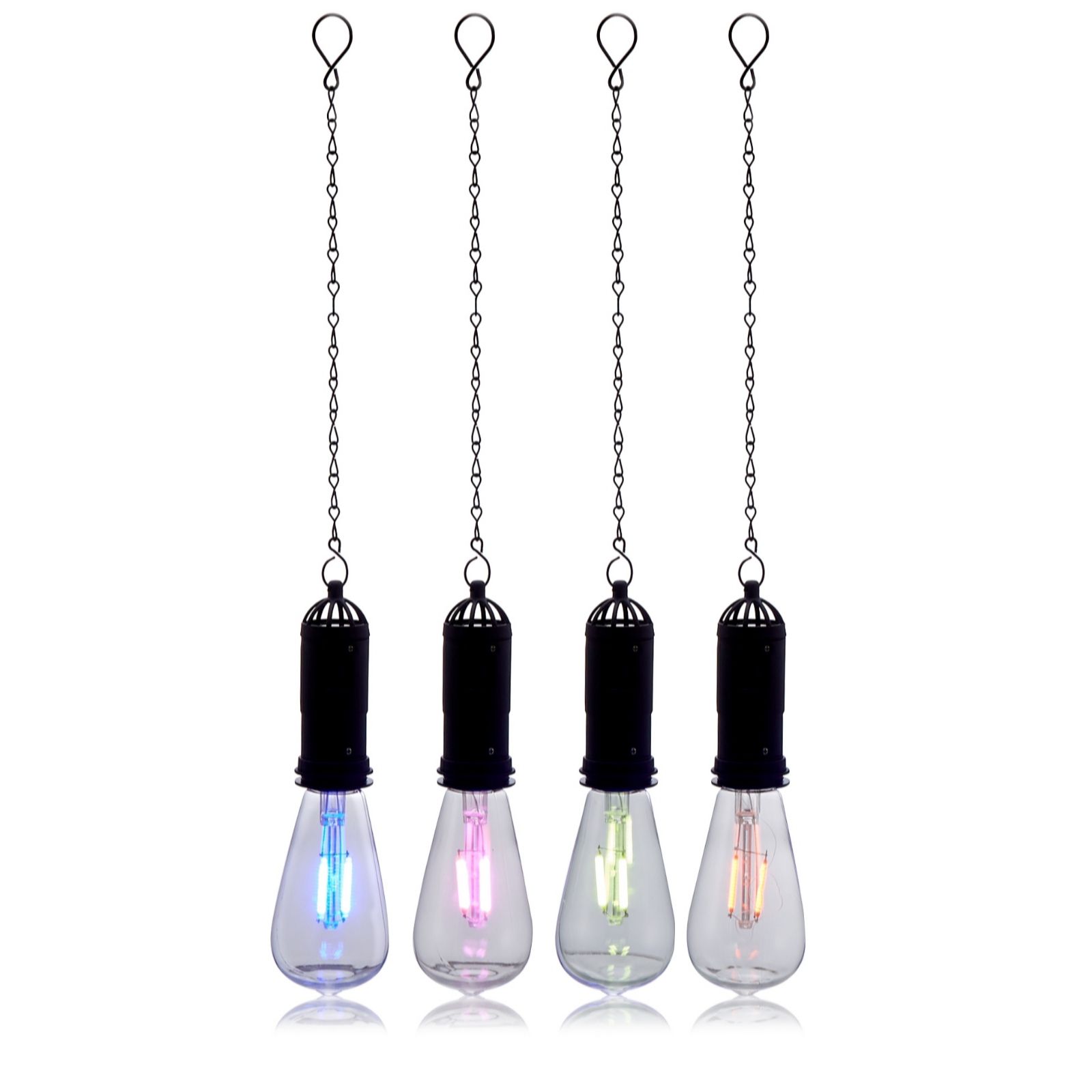 Qvc Light Bulbs
 - Innovators Set Of 4 Solar Hanging Light Bulbs Qvc Uk