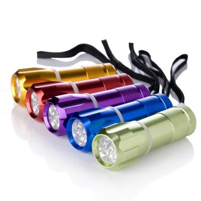 Set of 5 Super Bright Aluminium Mini LED Torches with Handstraps - QVC UK