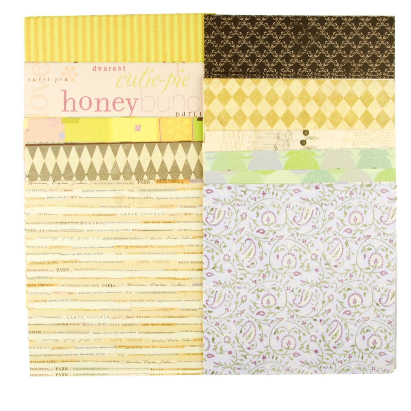K & Company Pack Of 96 Floral Pattern Papers