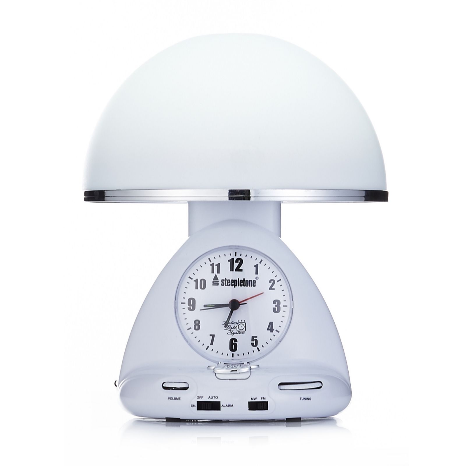 rek Grijpen Banzai Steepletone STLCR1 LED Light Analogue Clock Radio Alarm - QVC UK