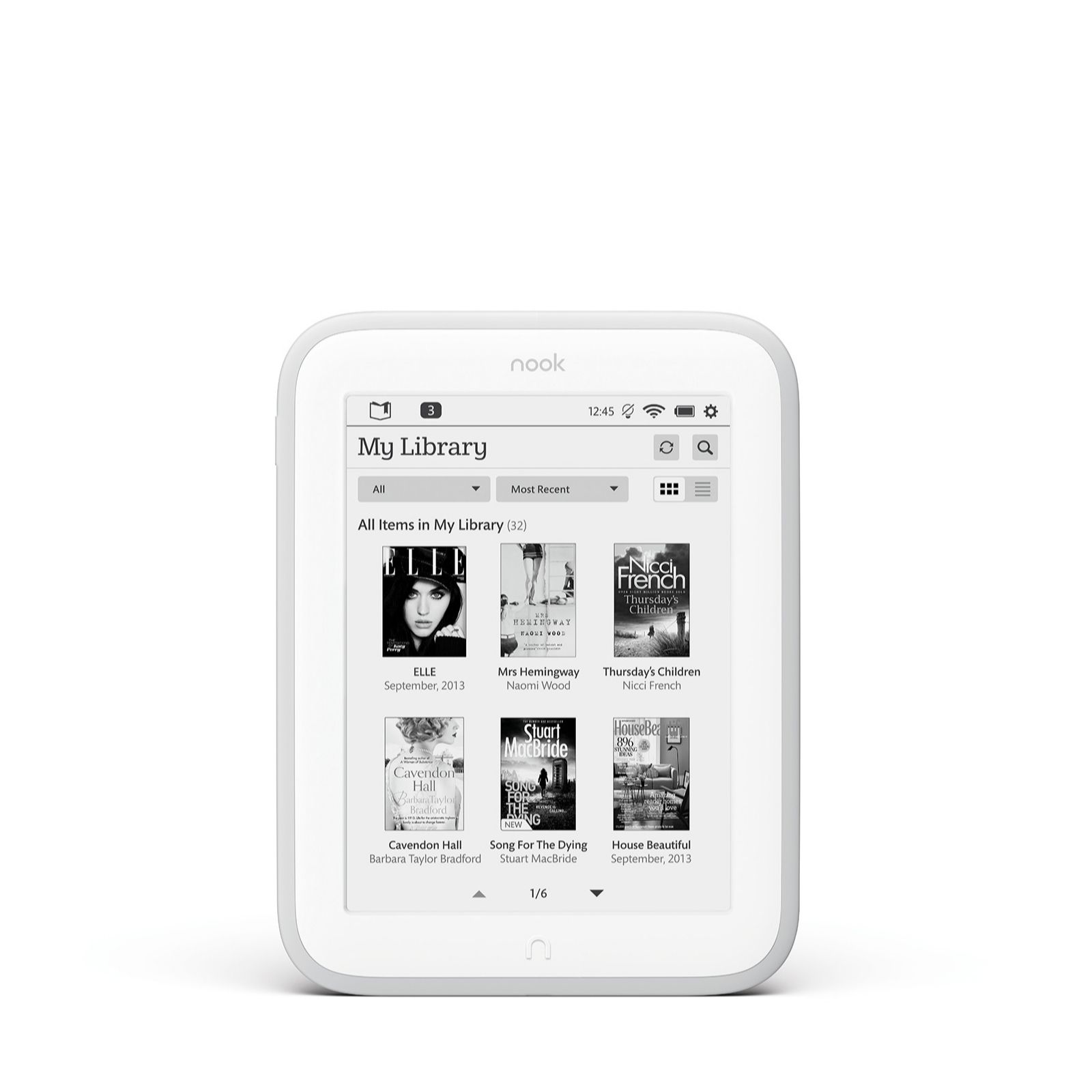 Nook GlowLight eReader with Accessories Pack QVC UK