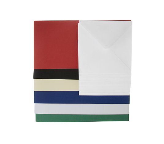Kanban Set of 36 Large Coloured Tent Fold Cards & Envelopes