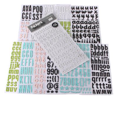 9 Packs of Jumbo Alphabet Stickers - QVC UK