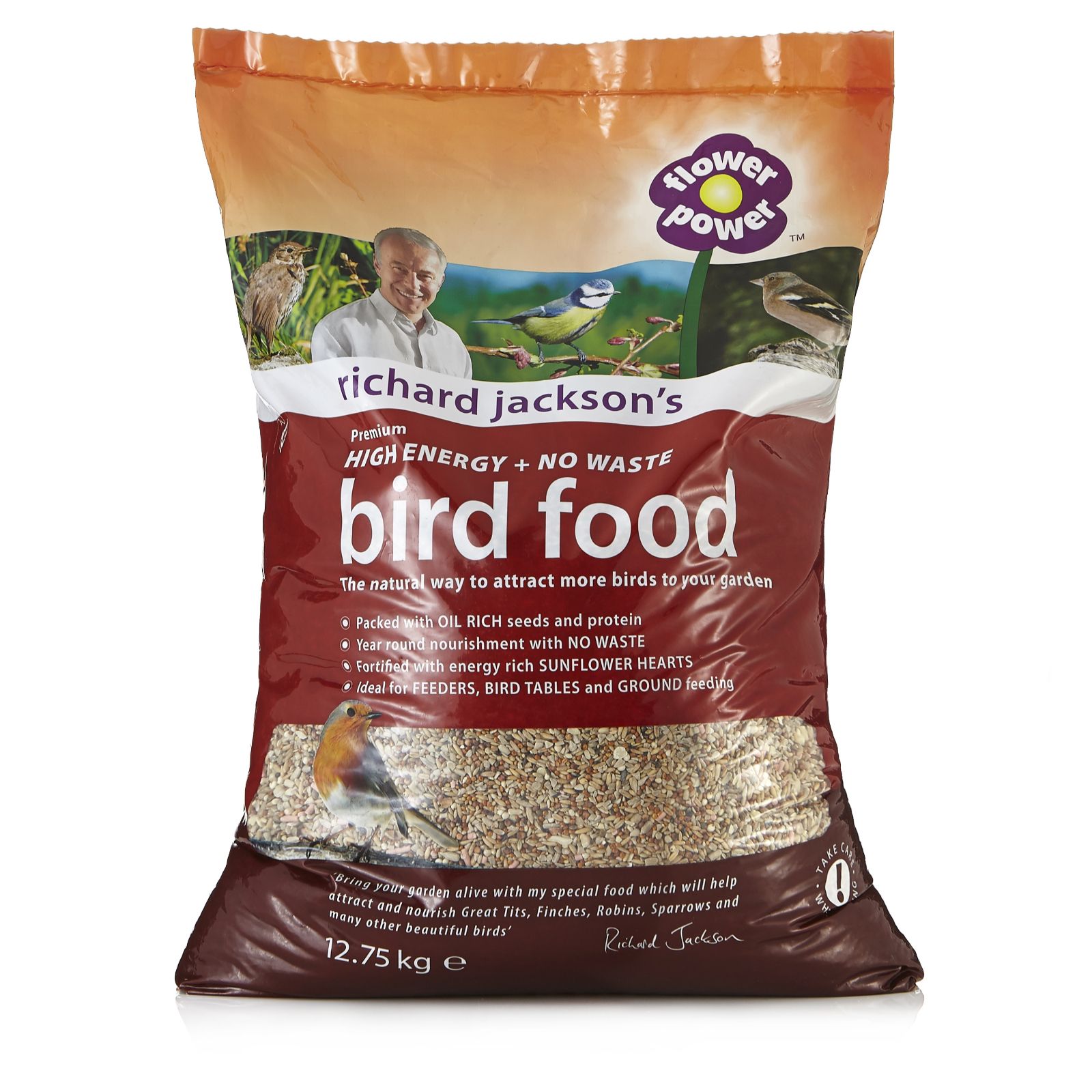 Richard Jacksons 12.75kg Premium High Energy Bird Food with 500g Suet