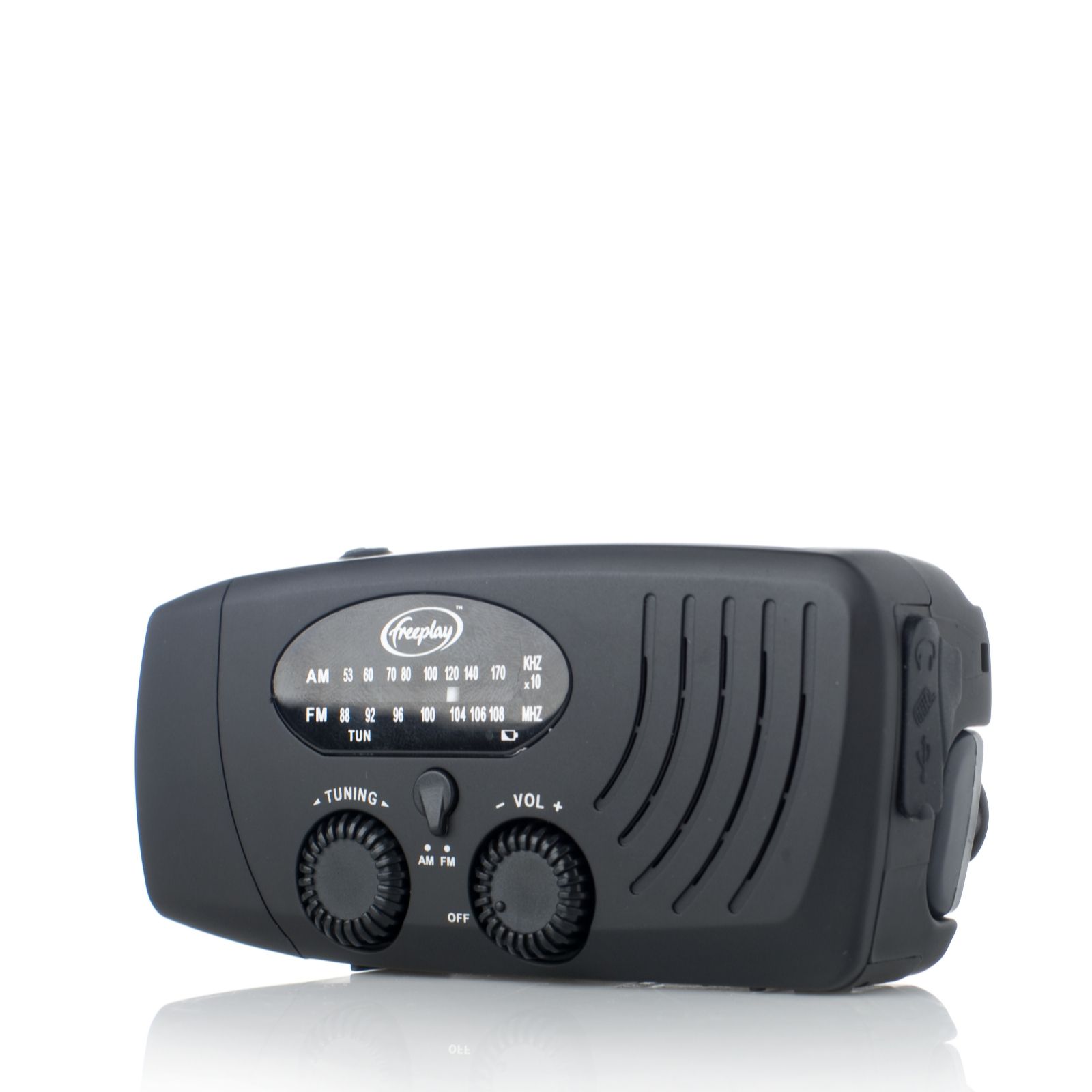 Freeplay Eco-Charge AM/FM Windup Radio with Solar & USB Charge - QVC UK