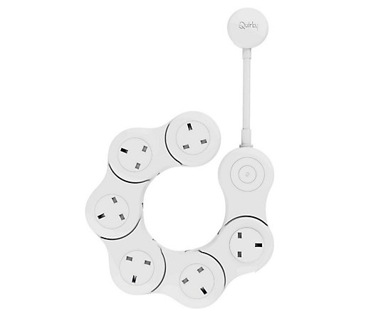 Quirky Pivot Power Flexible Surge Protector Power Strip with 6 Outlets