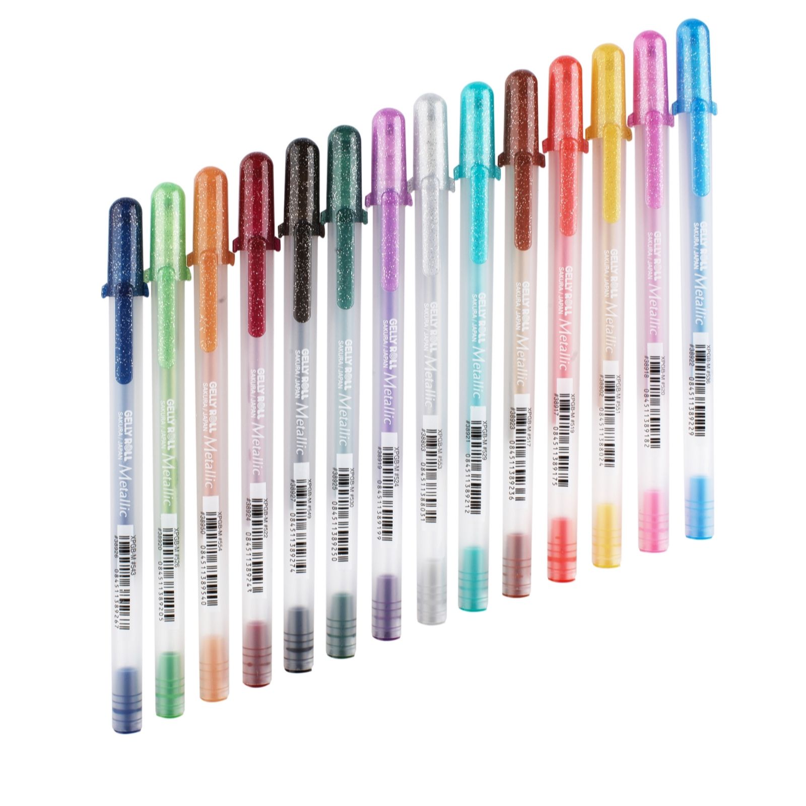 Set of 14 Sakura Metallic Gelly Roll Pens QVC UK