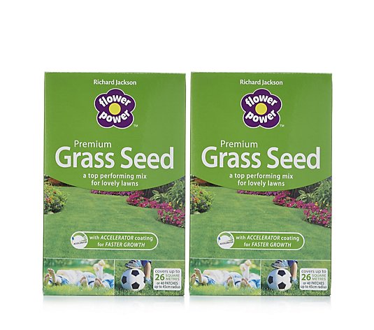 Richard Jackson's Premium 2 x 650g Triple Use Grass Seed