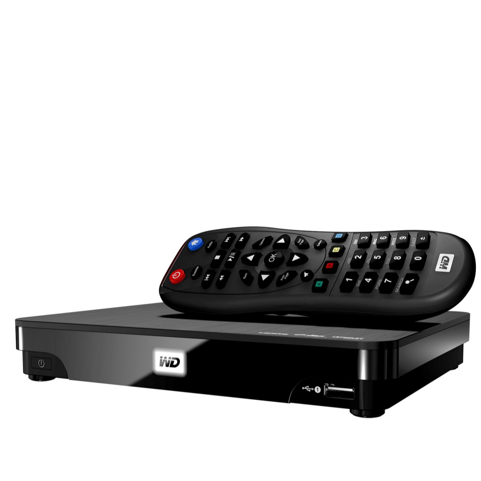 Western Digital WDBGXT0000NBKUESN TV HD Media Player QVC UK