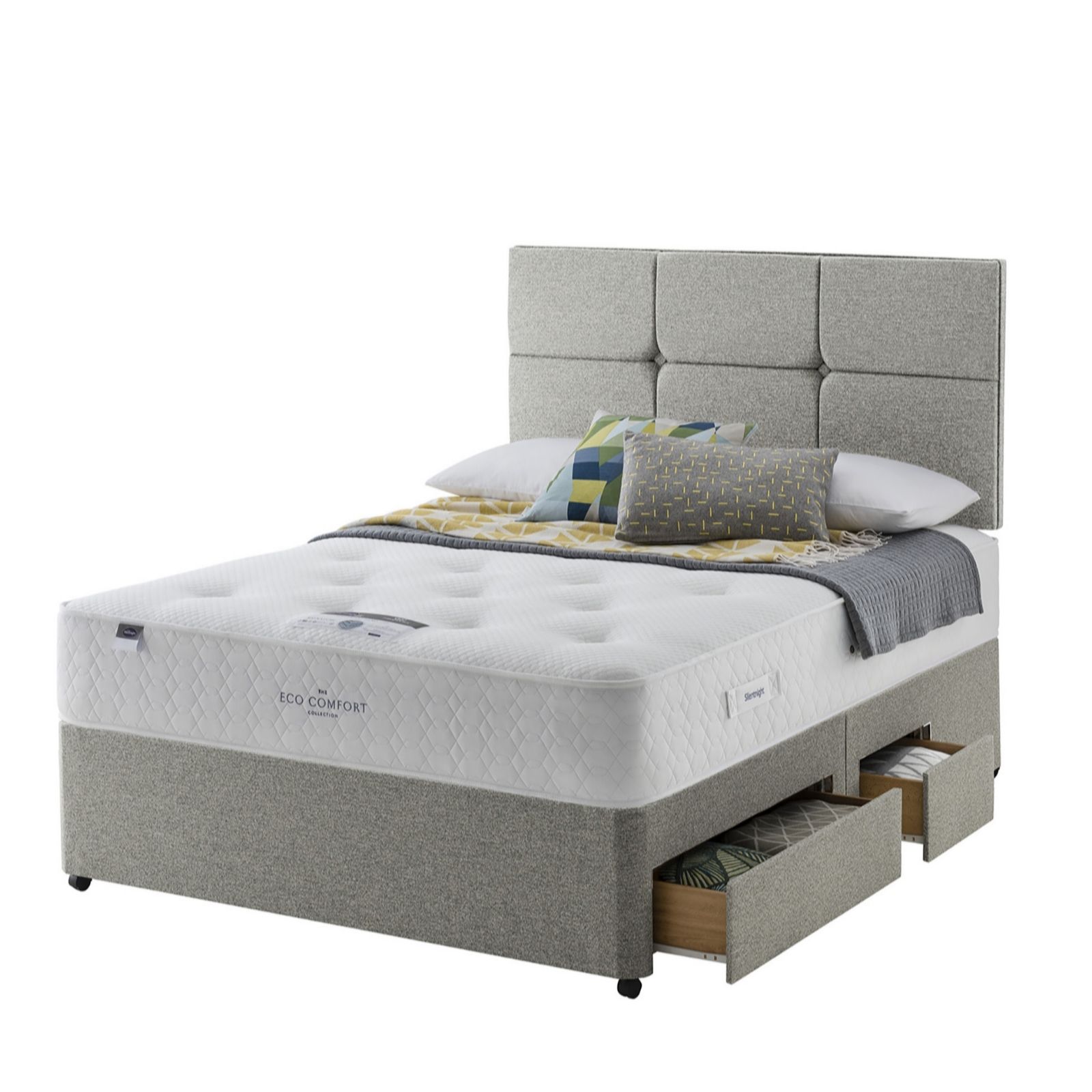 Silentnight Eco Comfort 1200 Mirapocket Mattress & Divan QVC UK