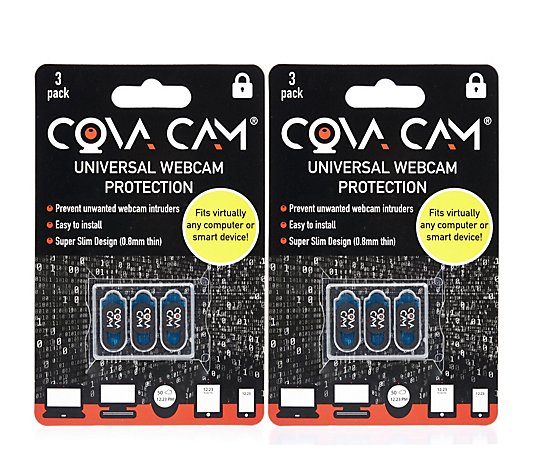 CovaCam 2x Pack of 3 Universal WebCam Covers