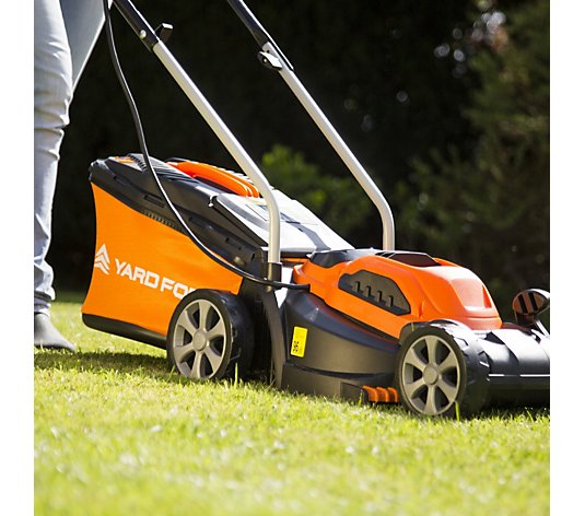 Yard Force 40v 32cm Cordless Lawn Mower with Rear Roller