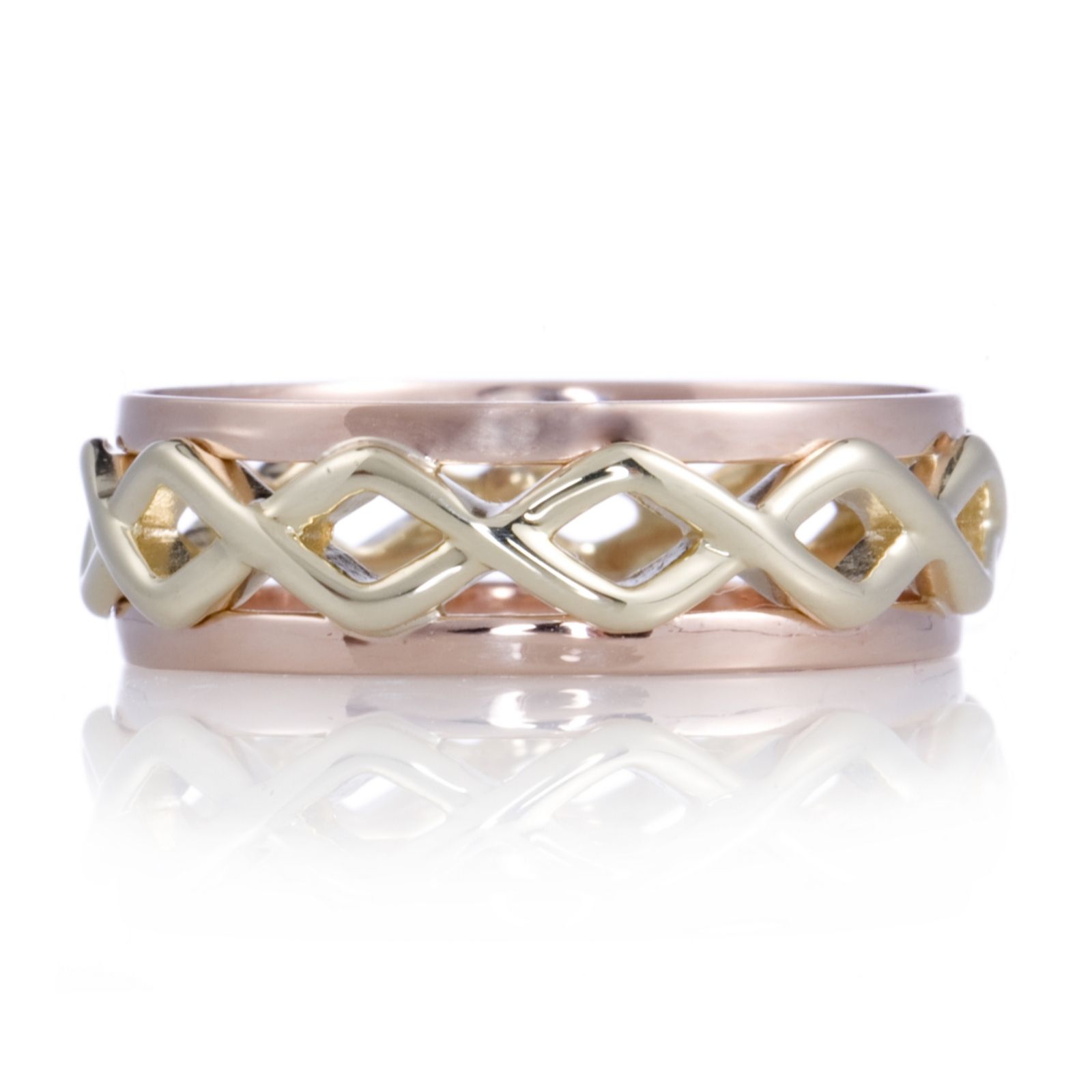 Clogau 9ct Gold Eternal Love Ring - QVC UK