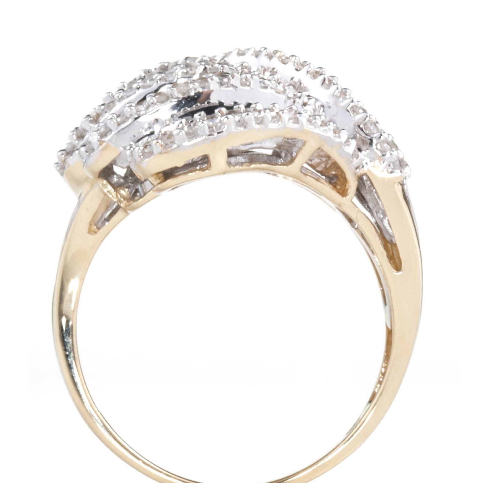1ct Diamond Fan Ring 9ct Gold QVC UK