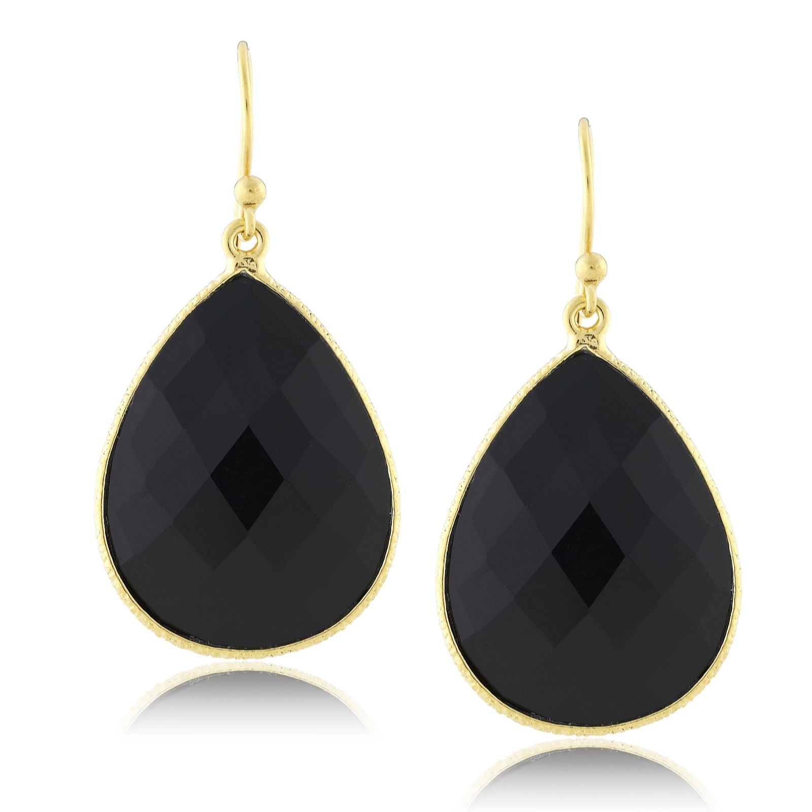 New York Gem Boutique Faceted Teardrop Earrings Sterling Silve - QVC UK