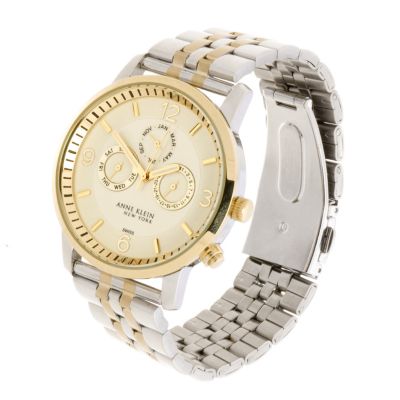 Anne Klein New York Multifunction Boyfriend Style Bracelet Watch QVC UK