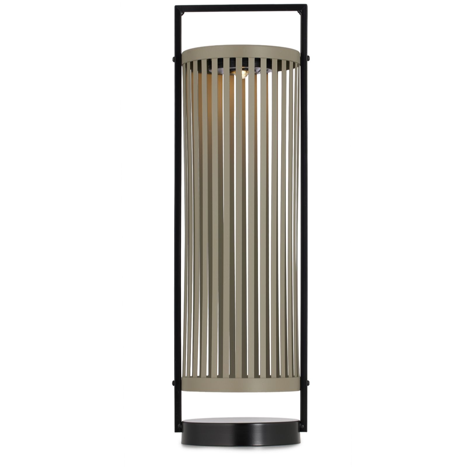abode Solar Cylindrical Metal Lantern 50cm