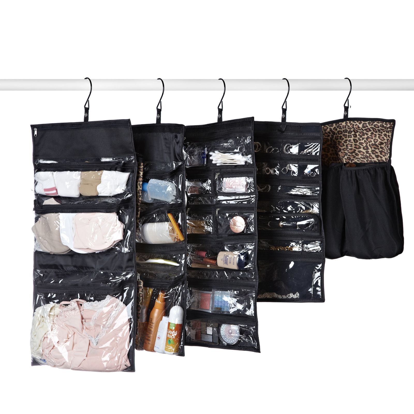 Set of 5 Travel Organizers with Tote Bag by Lori Greiner QVC UK