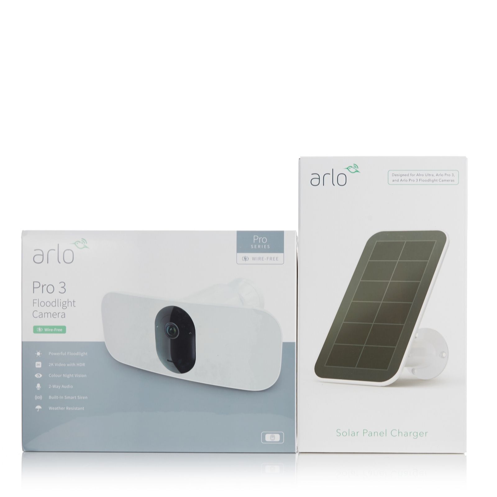 Arlo Pro 3 Floodlight Camera and Solar Panel Charger QVC UK