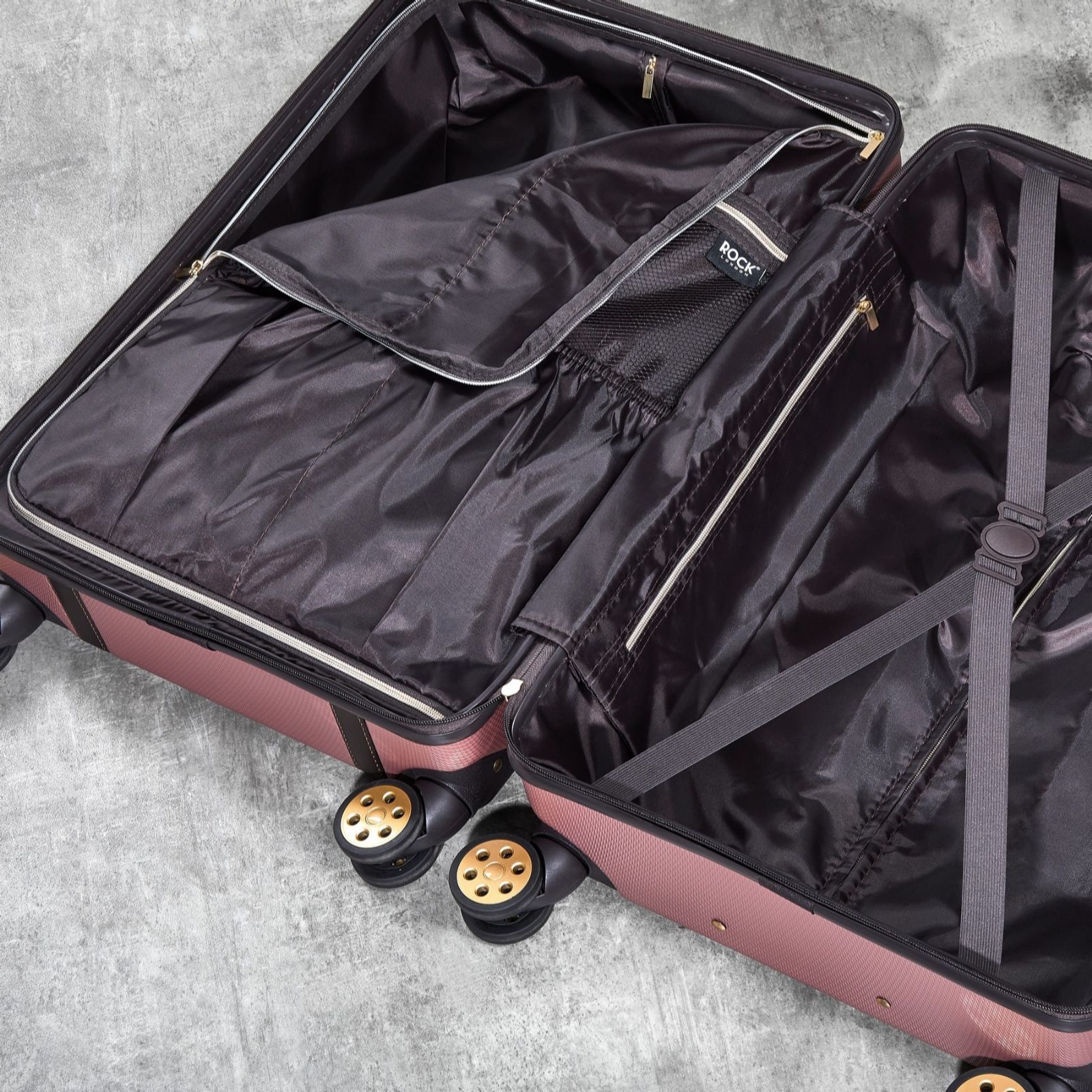 Rock Luggage Vintage Medium and Cabin Case Duo - QVC UK