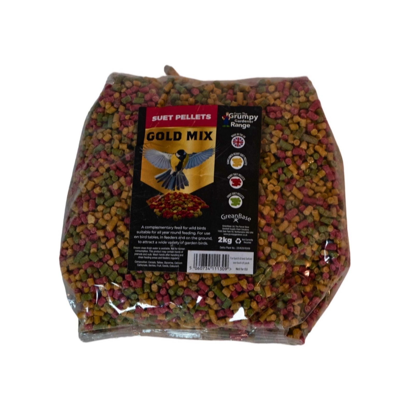 Grumpy Gardener 2kg Deluxe Suet Pellets