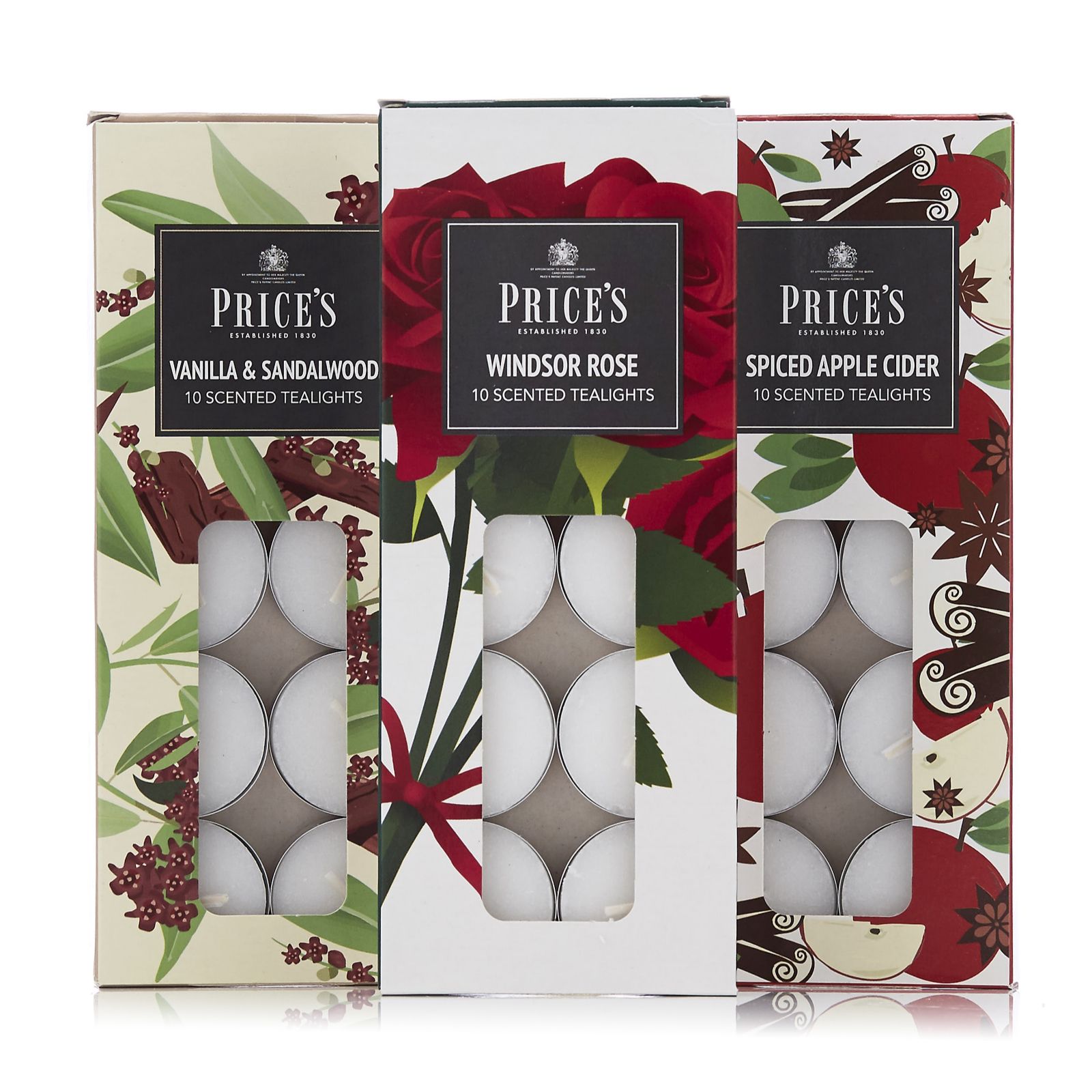 Outlet Price's Candles 6 Jar Candles & 60 Tealights Collection QVC UK