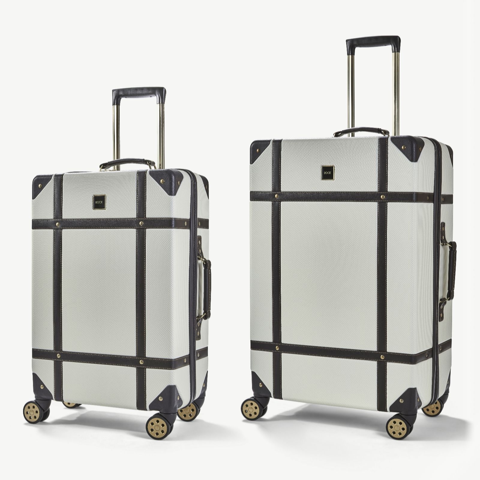 Rock Luggage Vintage Large and Medium Case Duo - QVC UK