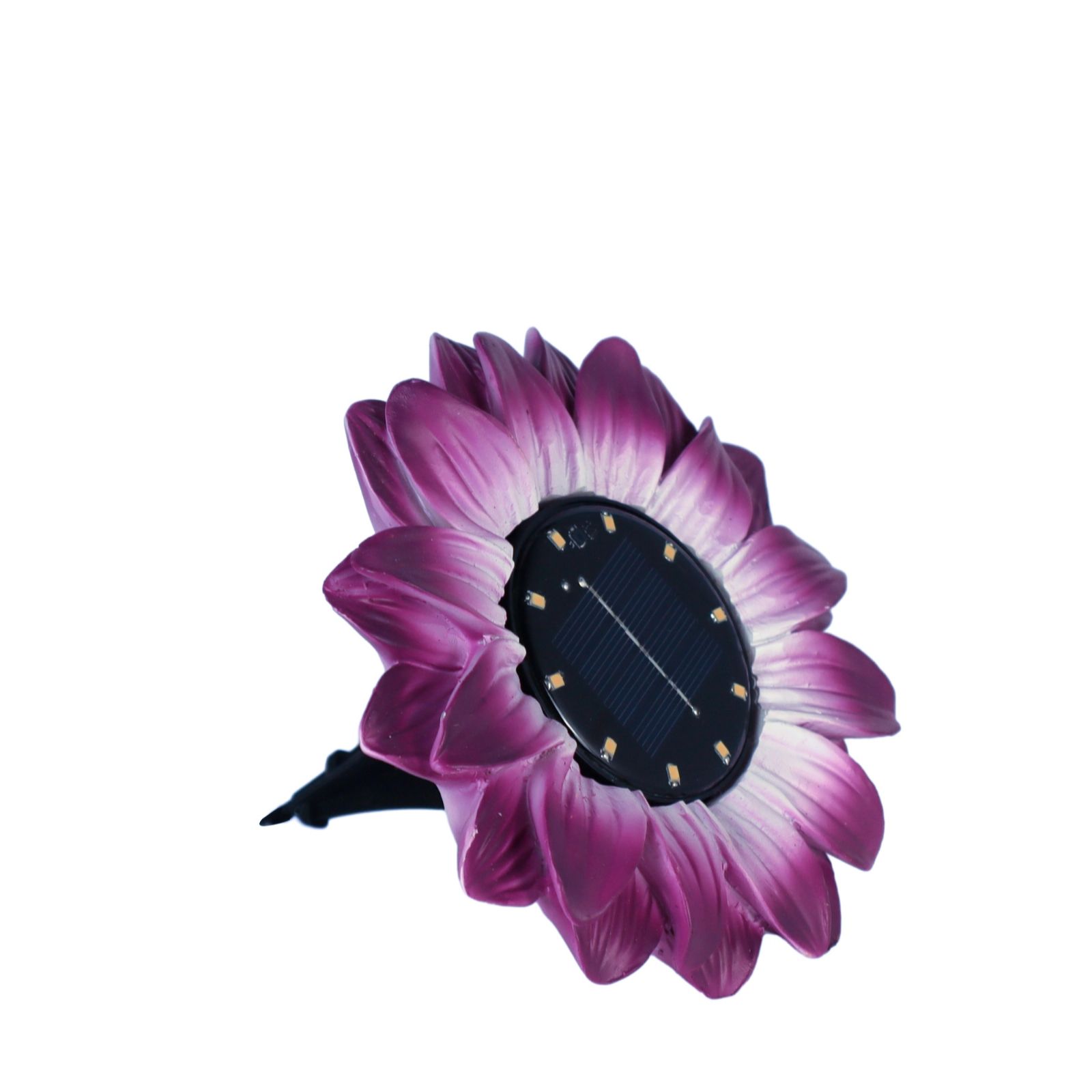 Garden Reflections Set of 4 Solar Flower Disc Lights QVC UK