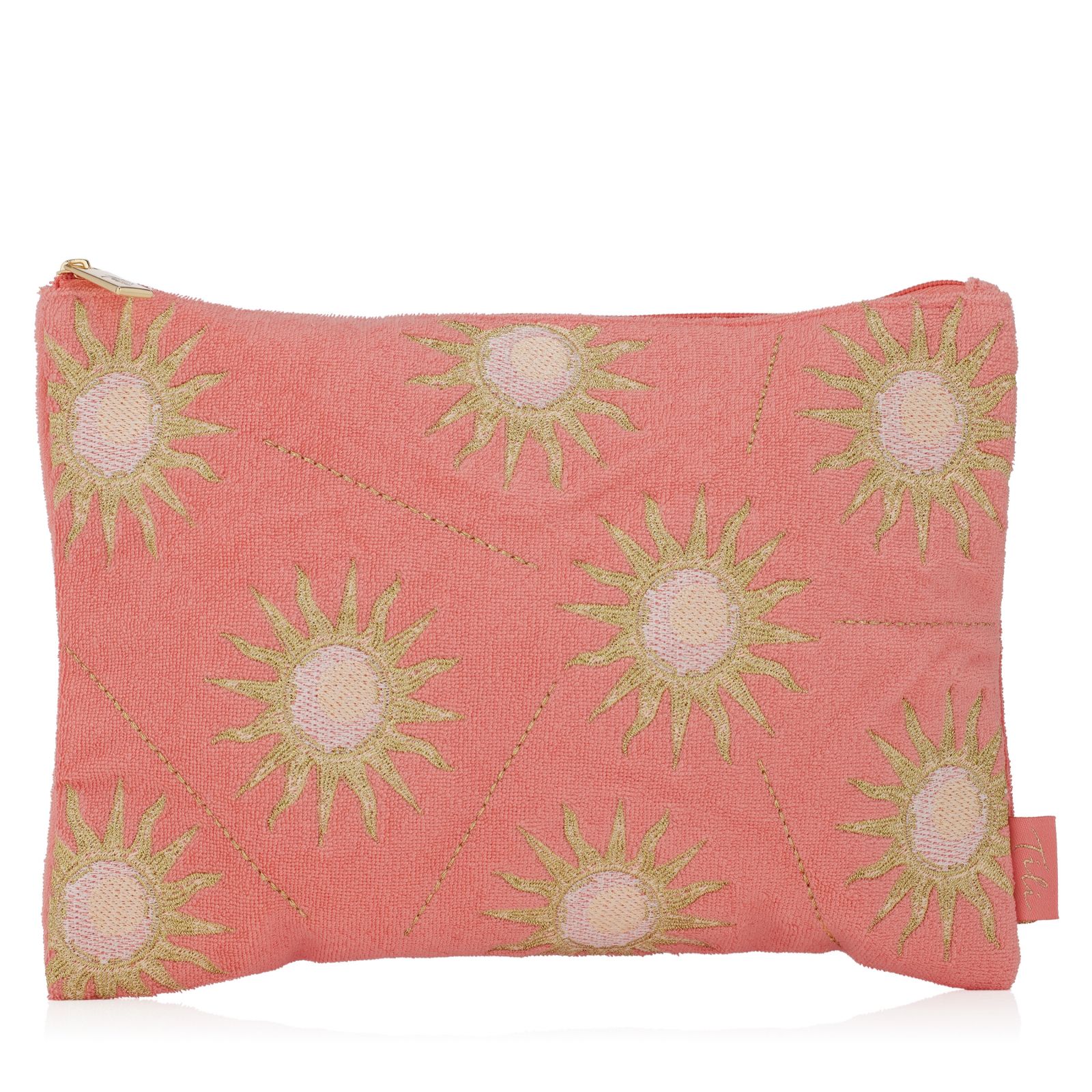 Tili Embroidered Towelling Pouch