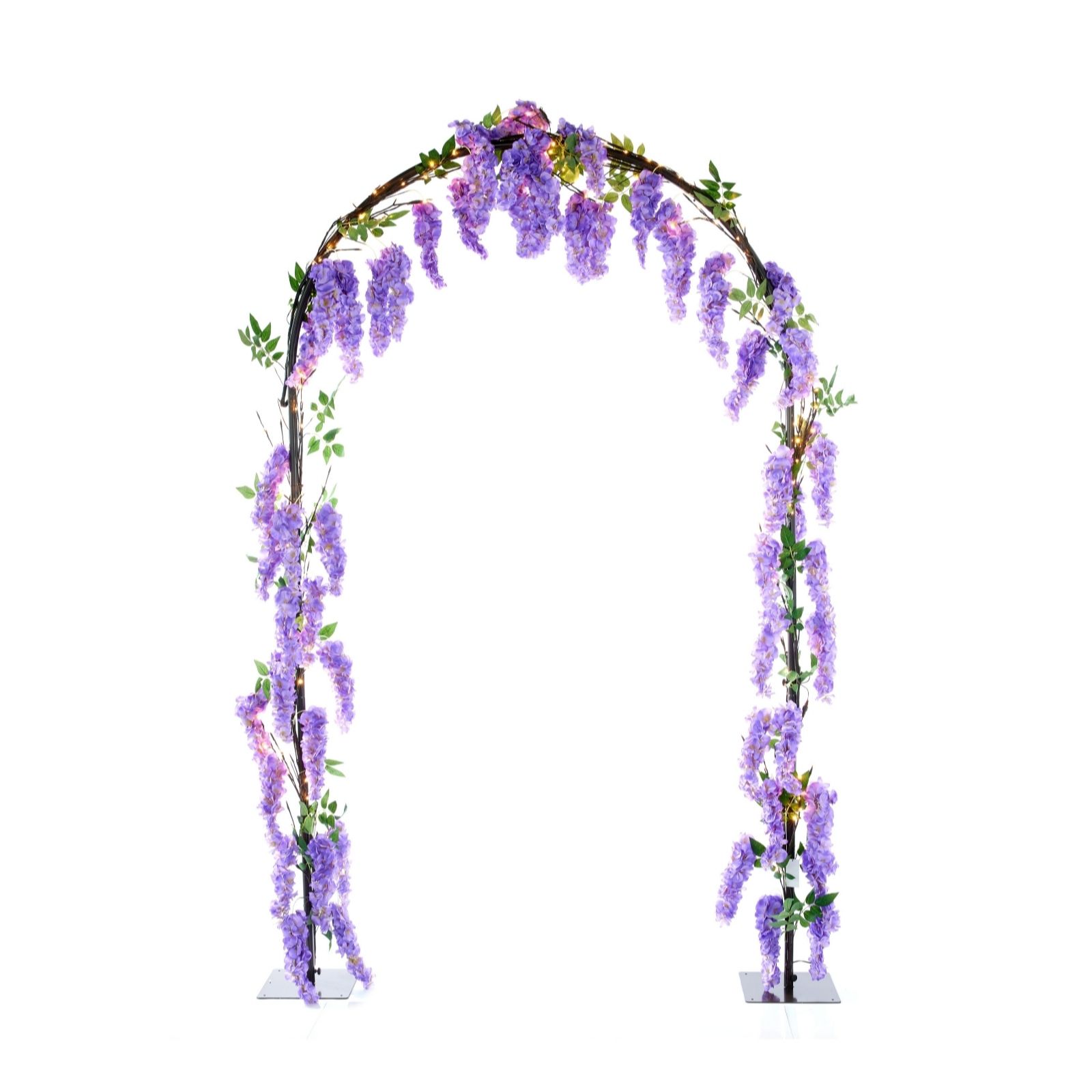 Outlet Garden Reflections Pre-lit Faux Wisteria Arch