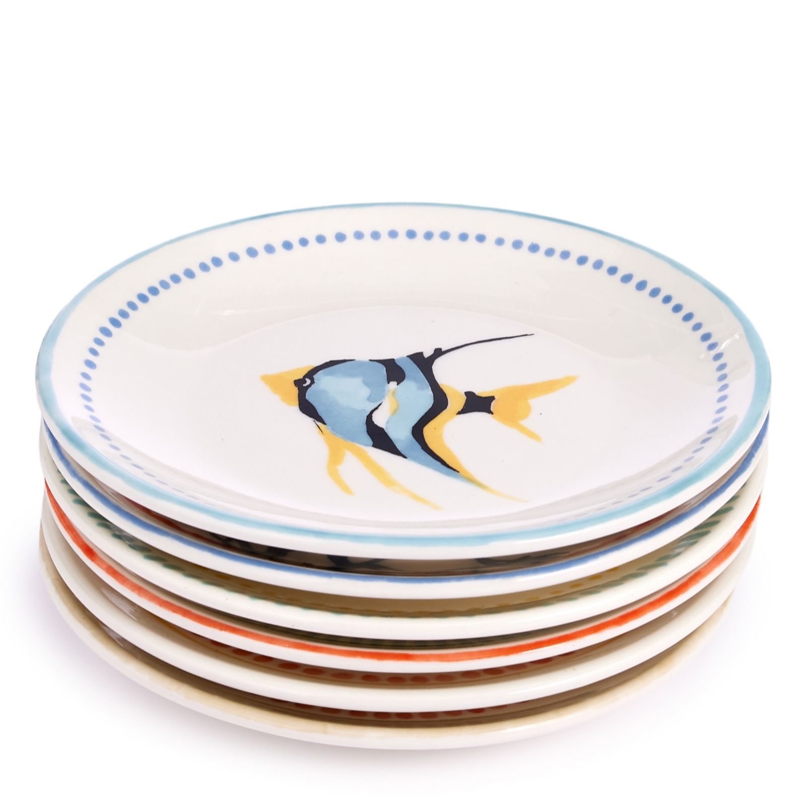  Garden Stories x Anouska Set of 6 Reef Side Plates