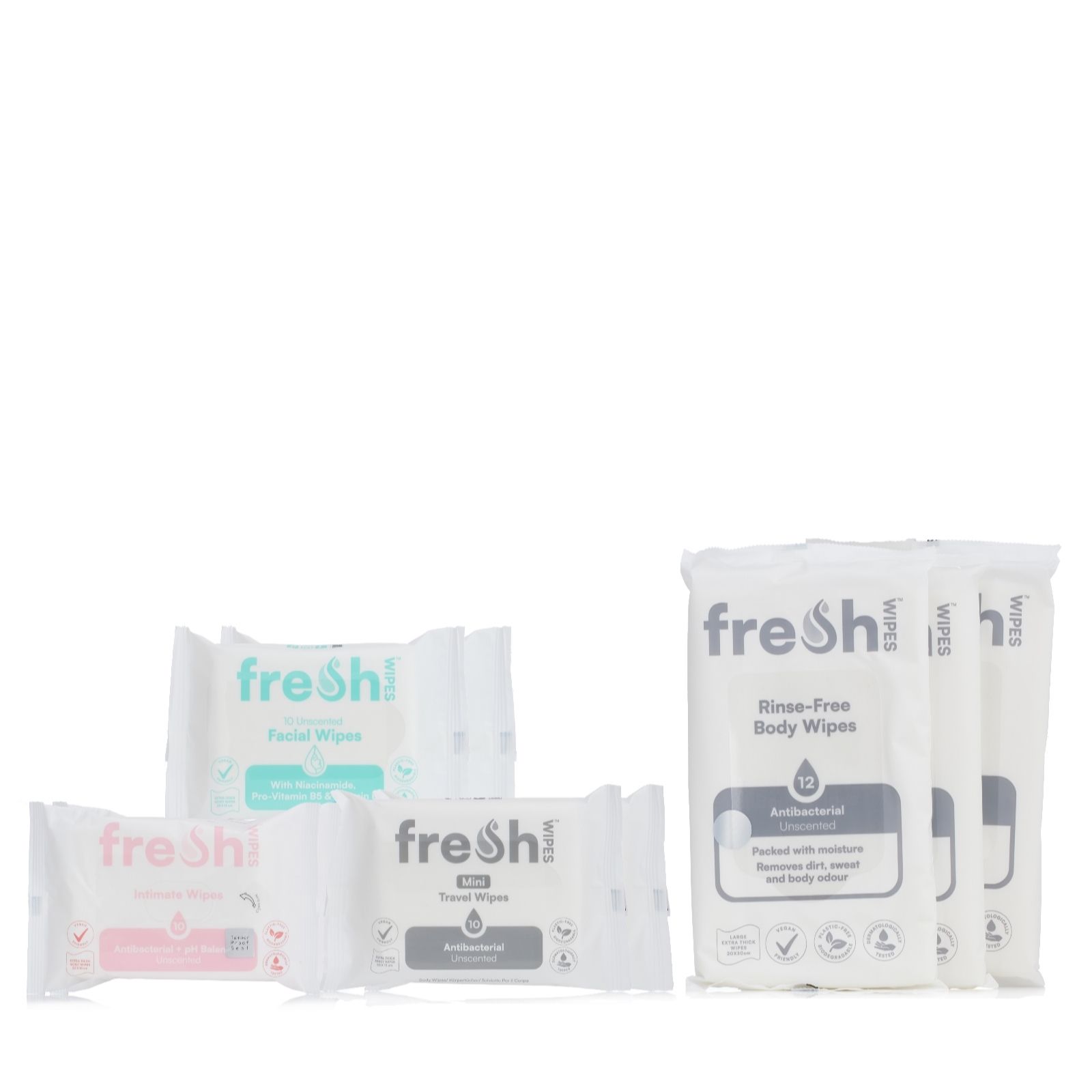 FreshWipes Top to Toe Complete Wipes Collection Set of 9 Packs