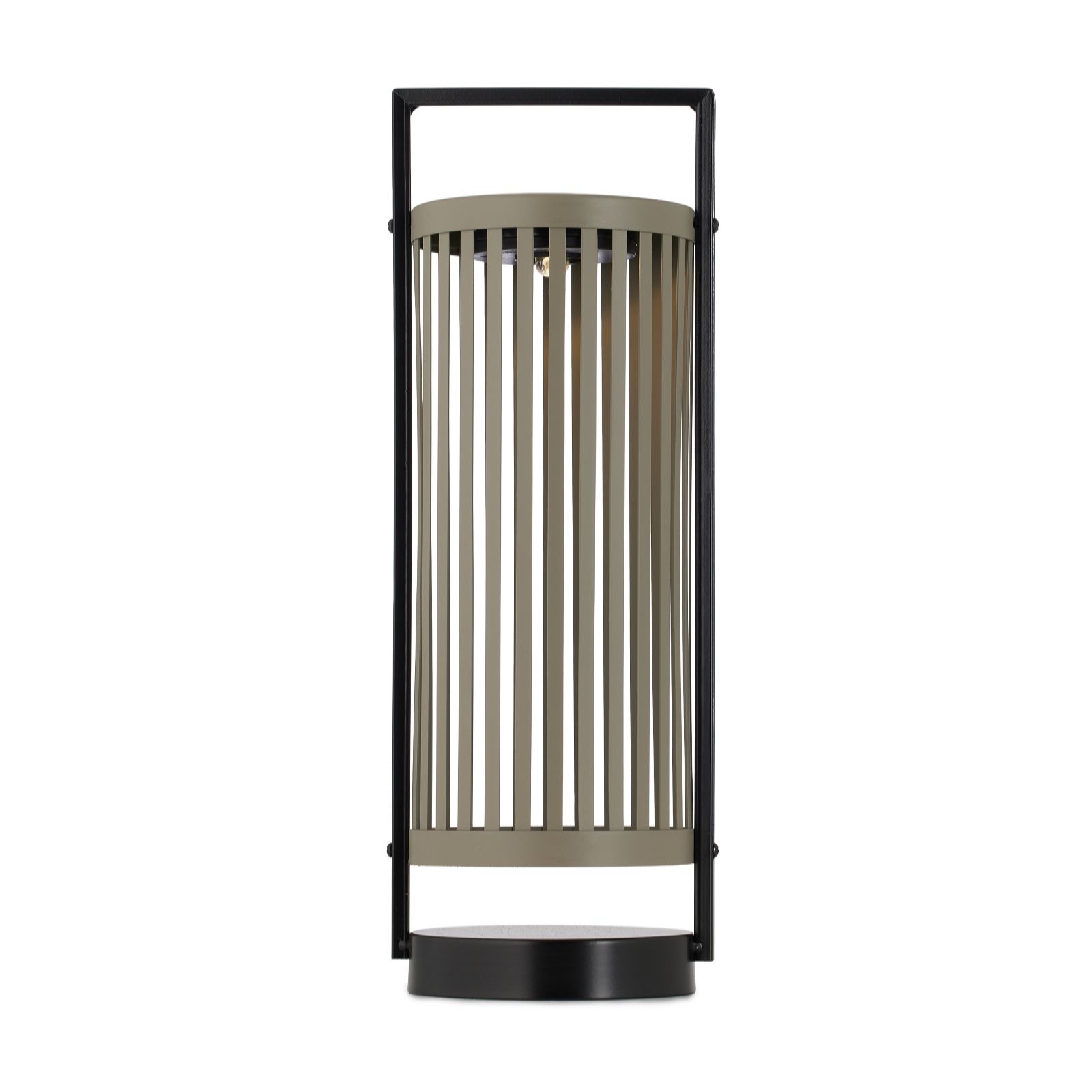 abode Solar Cylindrical Metal Lantern 40cm