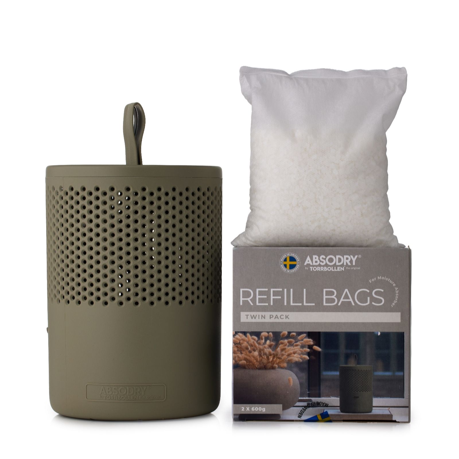 Absodry Duo Family Moisture Absorber Series 6 With 3 X 600g Refill Bags 