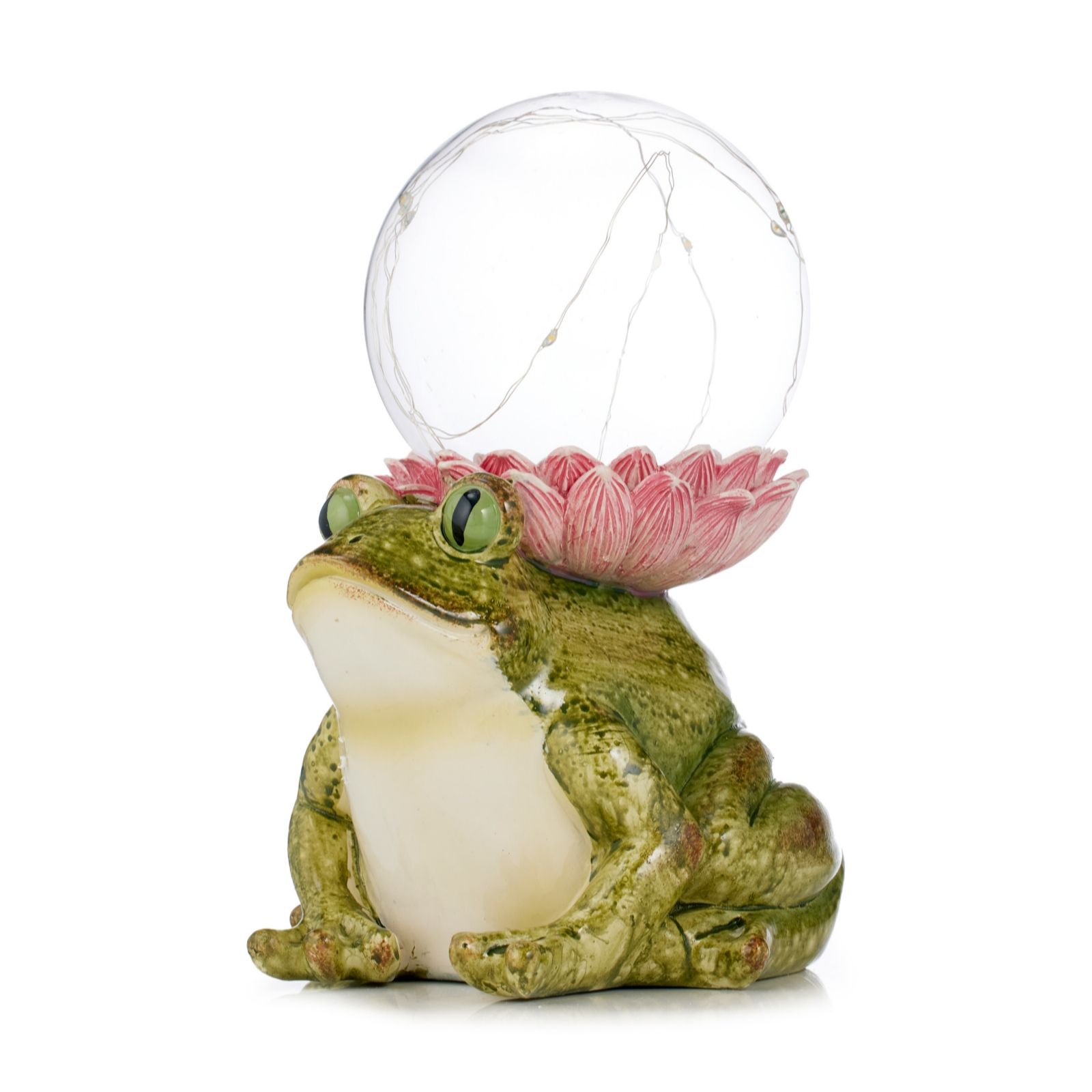 My Garden Stories Lotus Flower LED Frog QVC UK