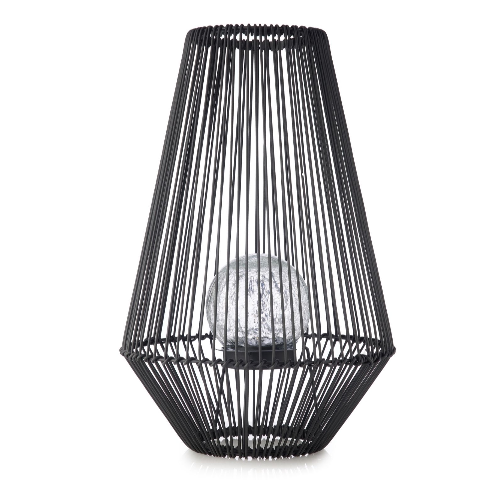 My Garden Stories 46cm Black Wire Globe Lantern